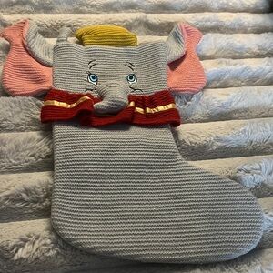 SOLD.   Disney parks Dumbo, the elephant knit Christmas stocking